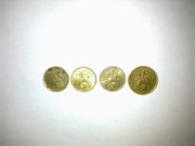 Монеты современные 10 коп.,  50 коп.