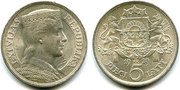 продам монету Латвия 5 лат 1929