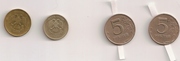1р РФ 2003 СП 12тр,  монеты с браком 10р РФ М сталь,  5р РФ 1998 М и СП
