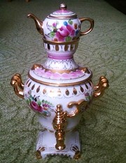 самовары-штофы-чайницы фарфор ссср
